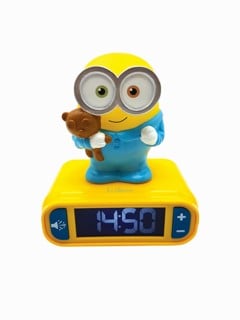 Lexibook - Minions 3D Alarm Clock with Night Light (RL800DES)