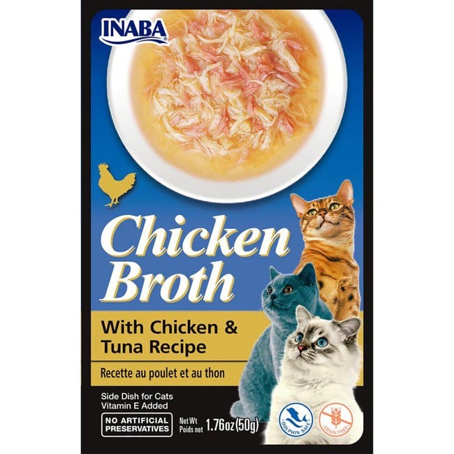 CHURU - 12 x Chicken Broth Med Kylling & Tun 12 x 40gr