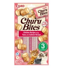 CHURU - 6 x Bites Chicken/Tuna Wrap With Salomon 3 stk
