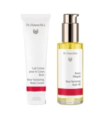 Dr. Hauschka - Rose Nourishing Body Cream 145 ml + Dr. Hauschka - Rose Nurturing Body Oil 75 ml