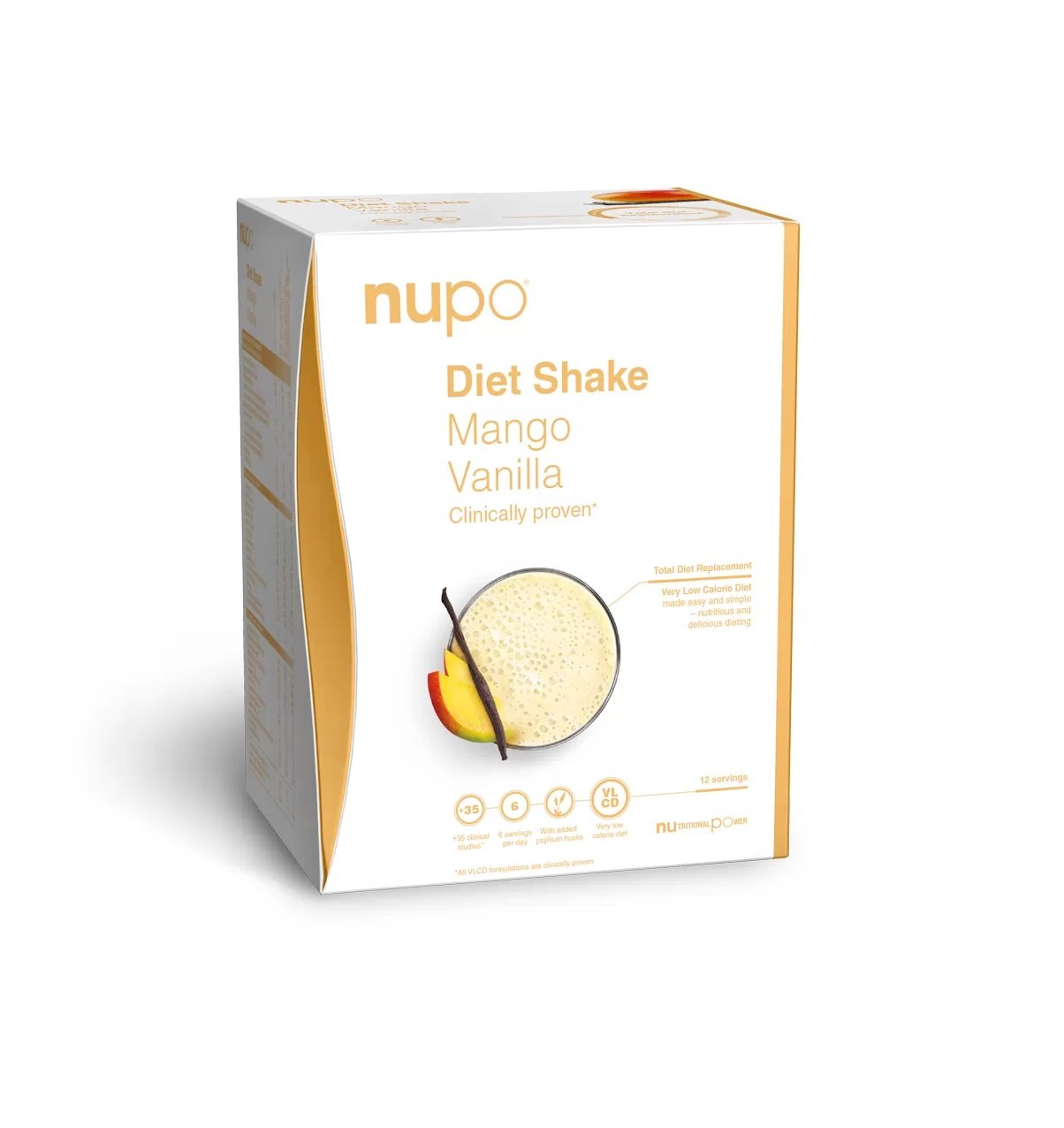 Nupo - Diet Shake Mango Vanilla 12 Servings - Helse og personlig pleie