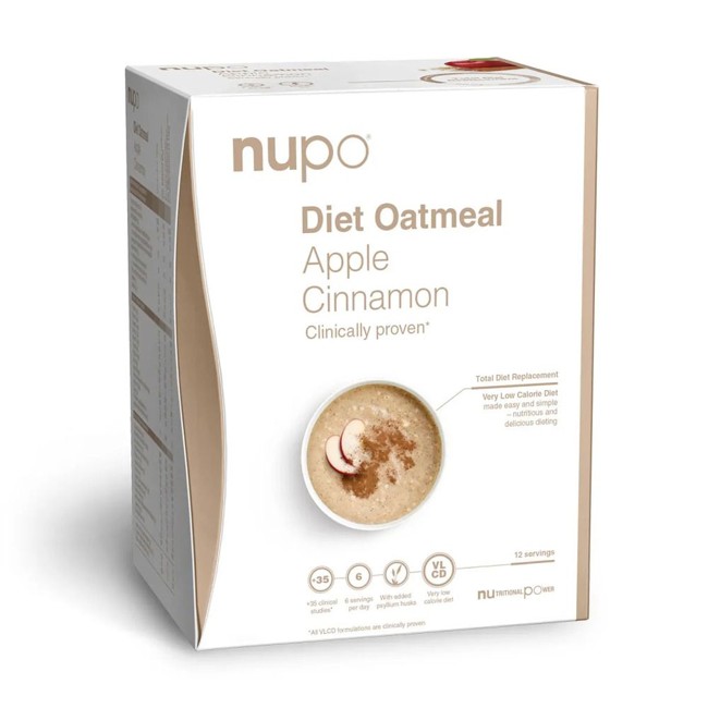 Nupo - Diet Oatmeal Apple Cinnamon 12 Portioner