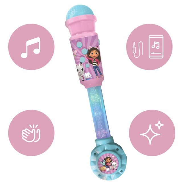 Lexibook - Gabby’s Dollhouse Lighting Microphone with speaker (MIC90GDH)