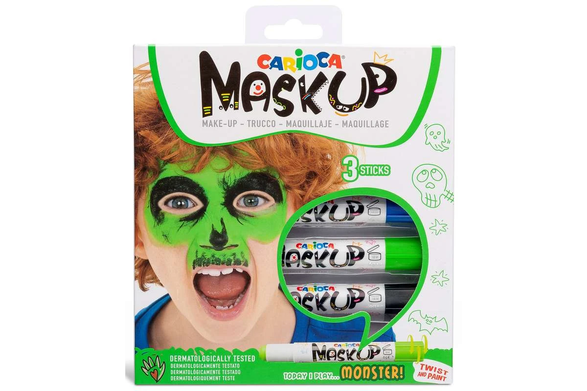 Carioca - Mask Up - Make-up Sticks - Monster (3 stk) (809493) - Leker