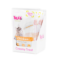 Truly - 12 x  5 pcs Cat Creamy Lickable Chicken total 840gr