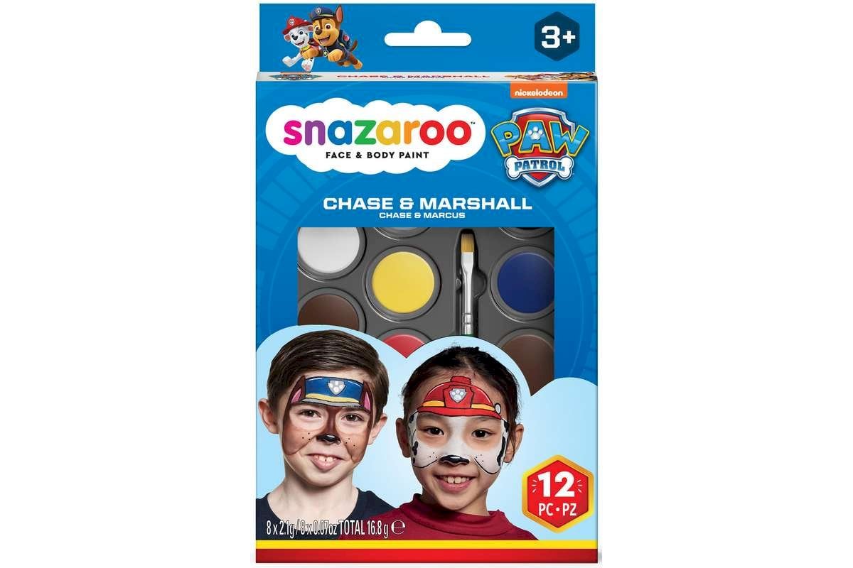 Snazaroo - Paw Patrol - Make-up Farvesæt - Chase & Marshall