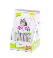 Truly - 12 x 5pcs Cat Creamy Lickable Tuna & Bonito total 840gr