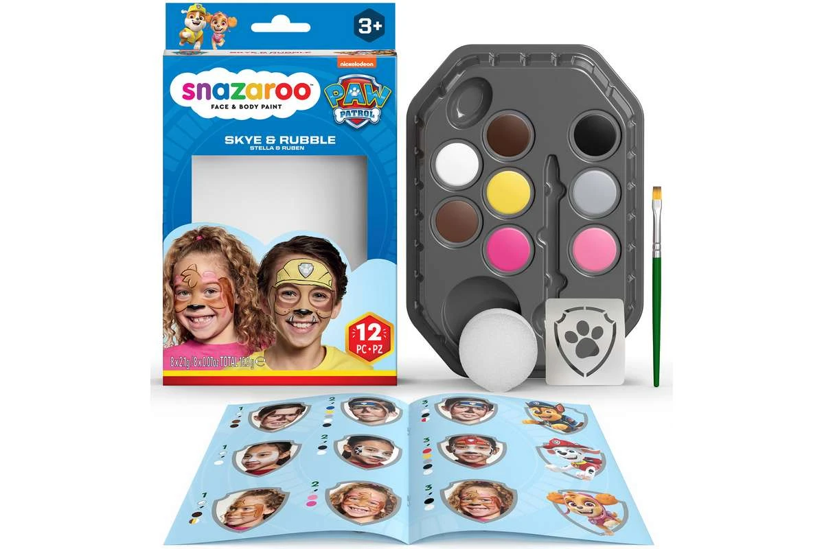 Snazaroo - Paw Patrol - Make-up Colorset - Sky&Rubble (791108) - Leker