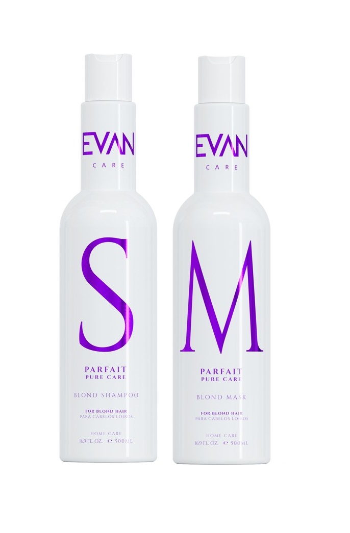 EVAN - Parfiat Pure Care Blond Shampoo 500 ml + EVAN - Parfait Pure Care Blond 2i1 Mask&Conditioner 500 ml - Skjønnhet