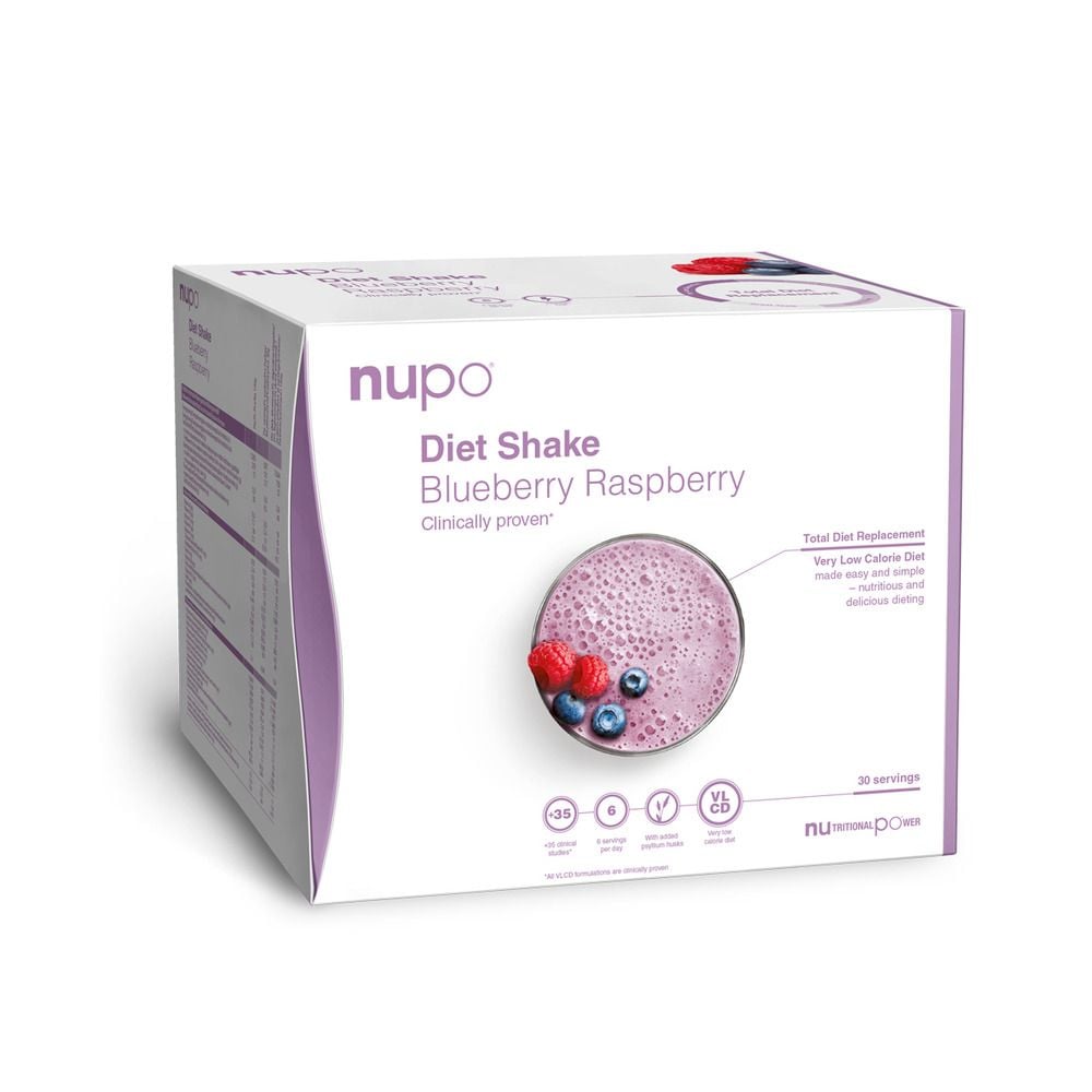 Nupo - Diet Shake Blueberry Raspberry 30 Servings - Helse og personlig pleie