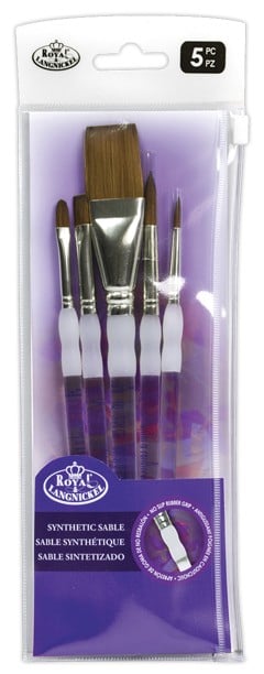 Royal & Langnickel - Artist paint brush synthetic sable 5pcs Brush Set (302525)