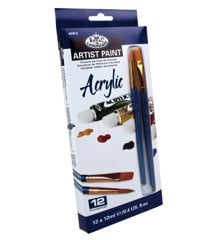 Royal & Langnickel - Acrylic 12 Color Pack w/ Brushes (304001)