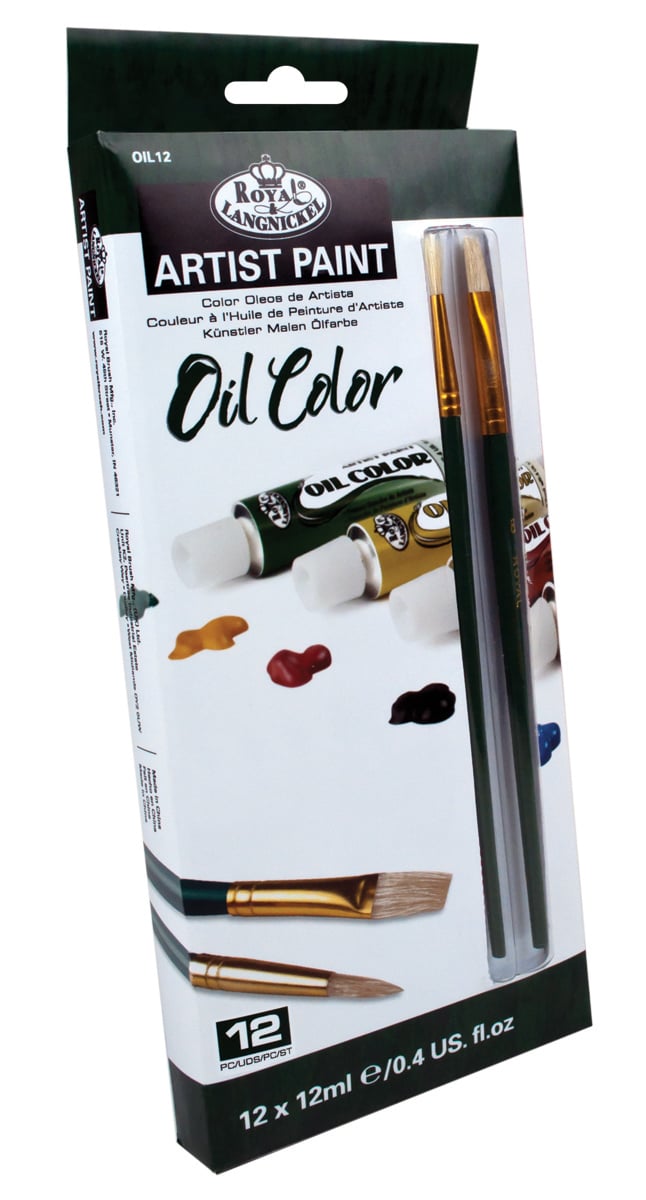 Royal&Langnickel - Oil 12 Color Pack w/ Bonus Brushes (304002) - Leker