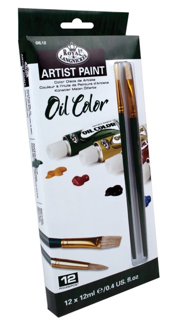 Royal & Langnickel - Oil 12 Color Pack w/ Bonus Brushes (304002)