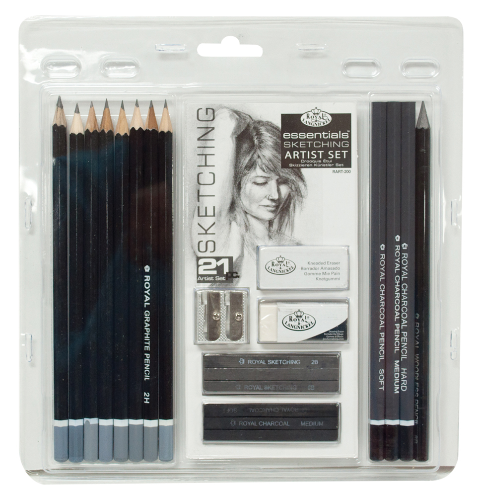 Royal&Langnickel - Sketching Pencil Clamshell - 21 pc (304015) - Leker