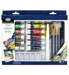 Royal & Langnickel - Acrylic 12 Metalic Color Pack w/ Brushes (304004)