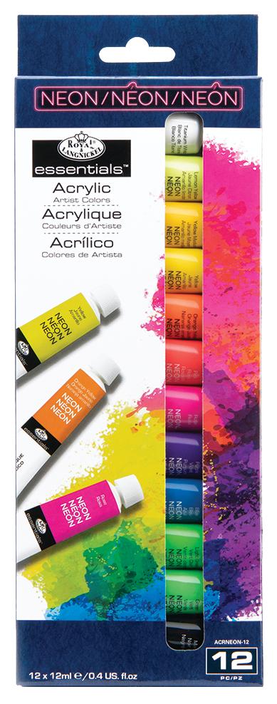 Royal&Langnickel - Acrylic 12 Metalic Color Pack w/ Brushes (304005) - Leker