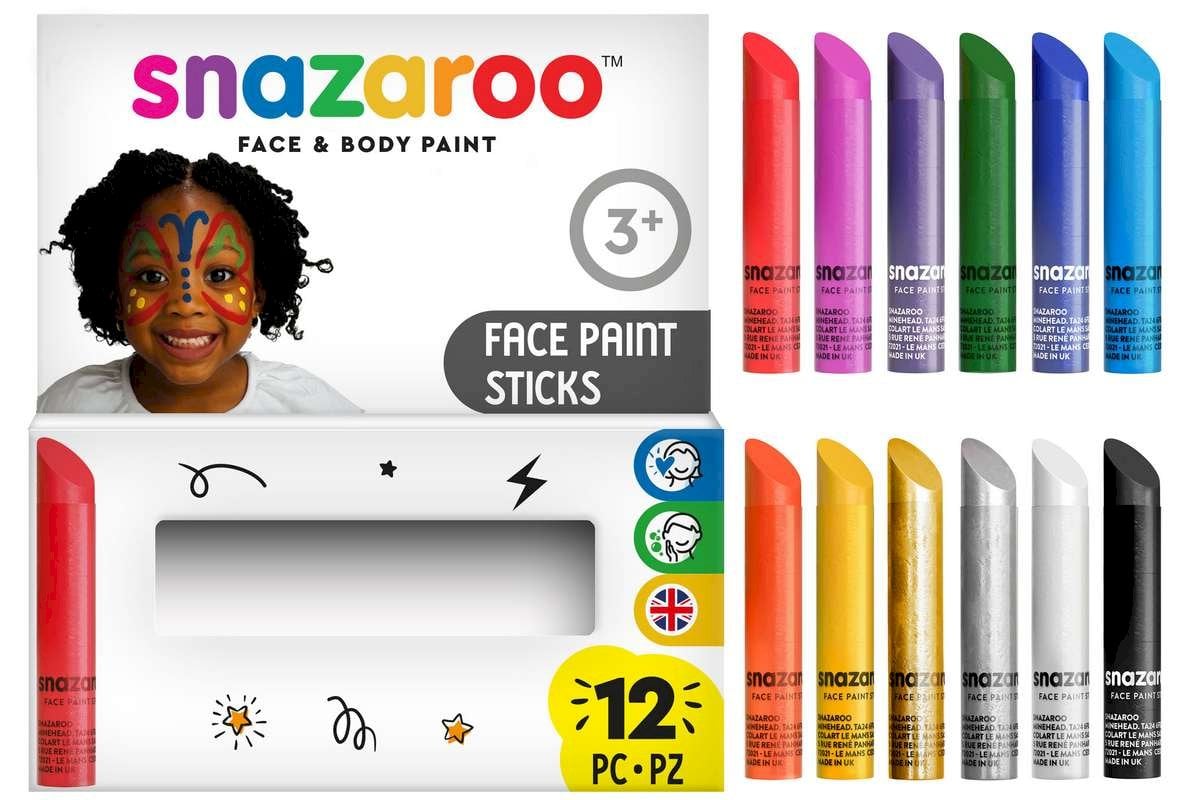 Snazaroo - Make-up colors pins (12 pcs) (791103) - Leker