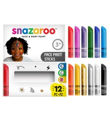 Snazaroo - Make-up Farvestifter (12 stk)