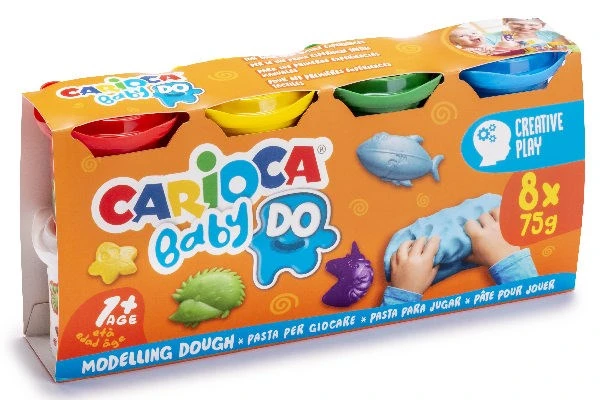 CARIOCA - Baby Dough (8x75gr.) (809446) - Leker