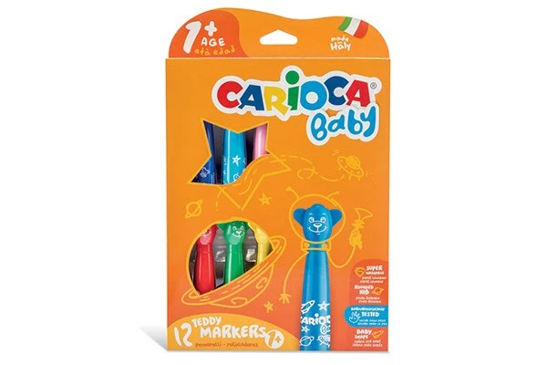 Carioca - Marker w/baby handle (12pcs) (809410) - Leker