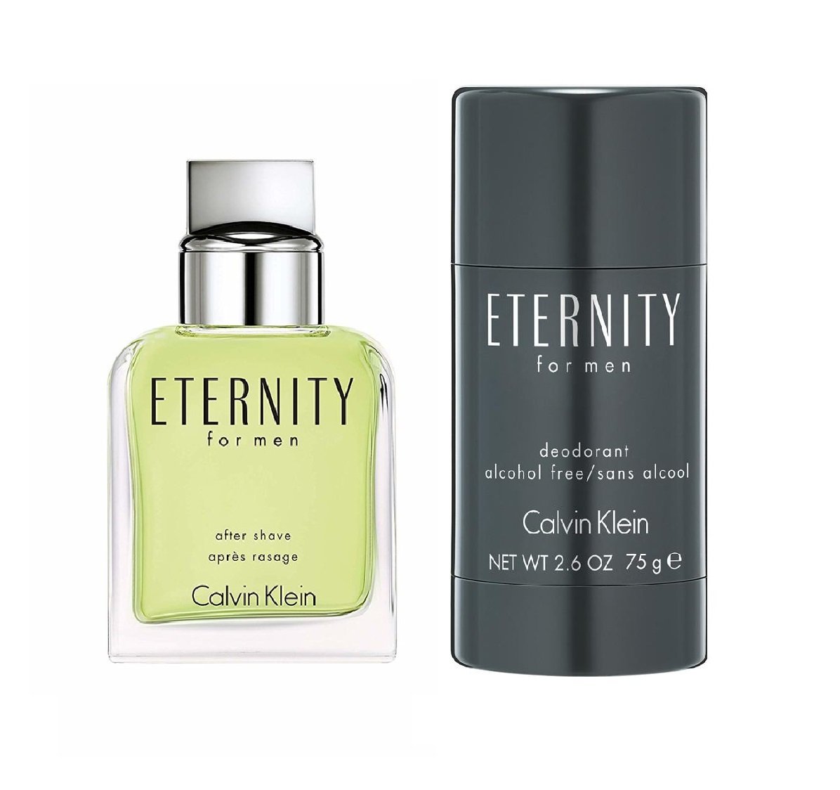 Calvin Klein - Eternity For Men Aftershave 100 ml + Calvin Klein - Eternity Deodorant Stick for Men - Skjønnhet