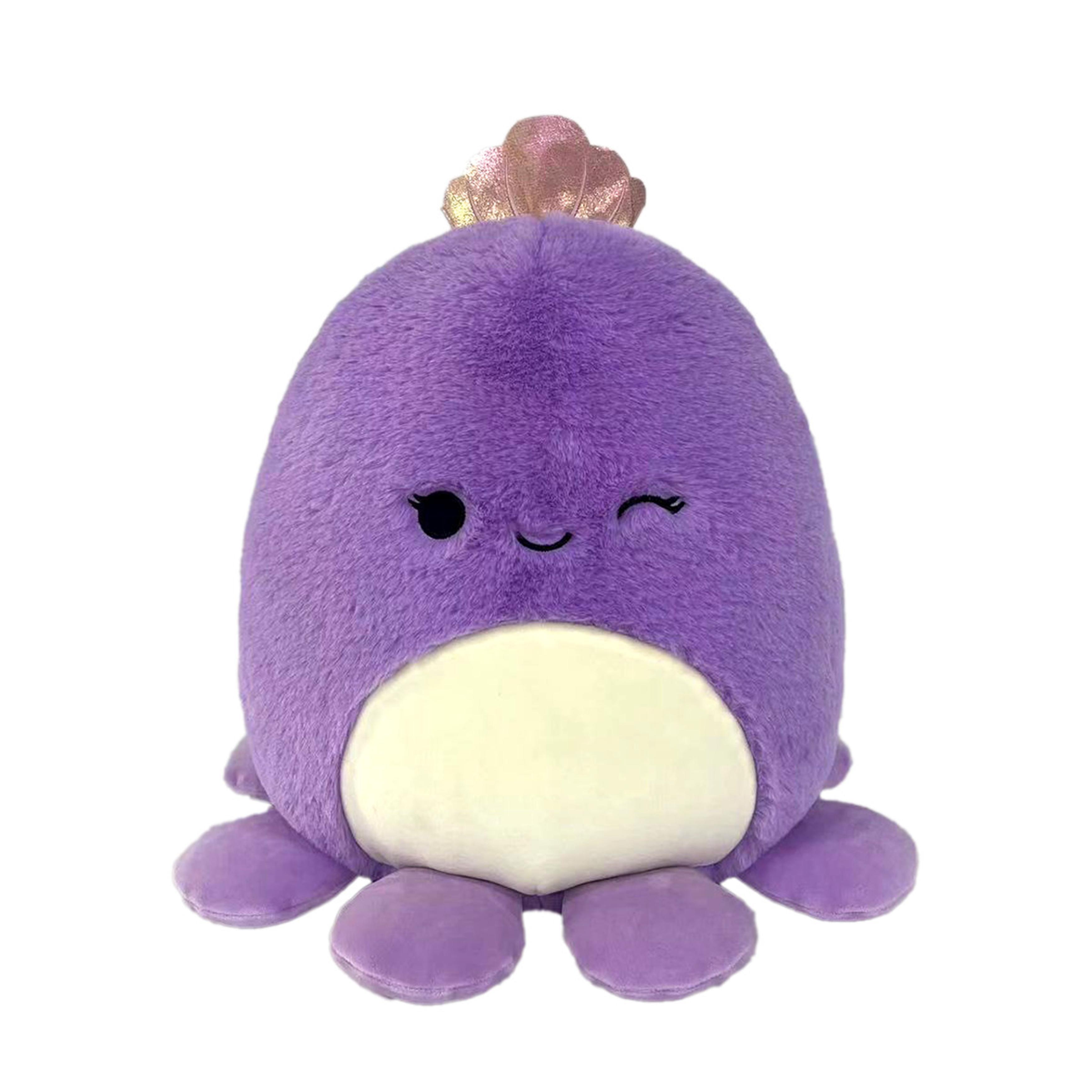 Squishmallows Fuzz A Mallows Kosedyr Violet Blekksprut 30 cm -  Kosedyr - Polyester