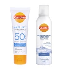 Carroten - Face Super Mat Cream SPF 50 50 ml + Carroten - Facial Water Cool Spray 150 ml