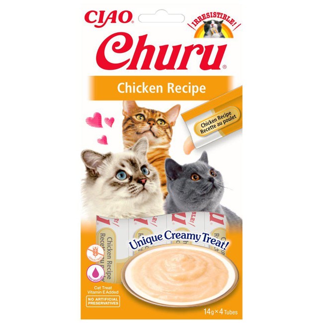 CHURU - 12 x Cat snack Chicken 4pcs