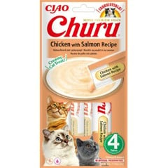 CHURU - 12 x Chicken With Salmon 4pcs 48 rør ialt