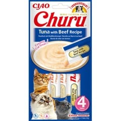 CHURU - 12 x Tuna With beef 4pcs