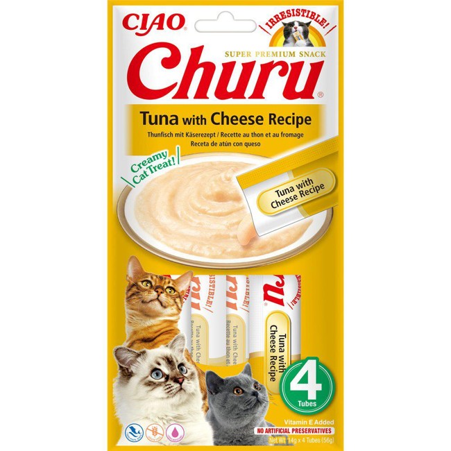 CHURU - 12 x  Tun med ost  4stk