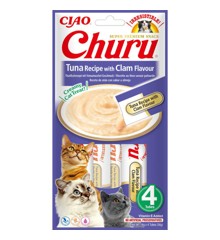 CHURU - 12 x Tuna With clam Flavour 4pcs
