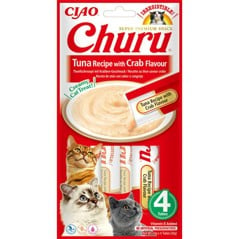 CHURU - 12 x Tuna With crab Flavour 4pcs