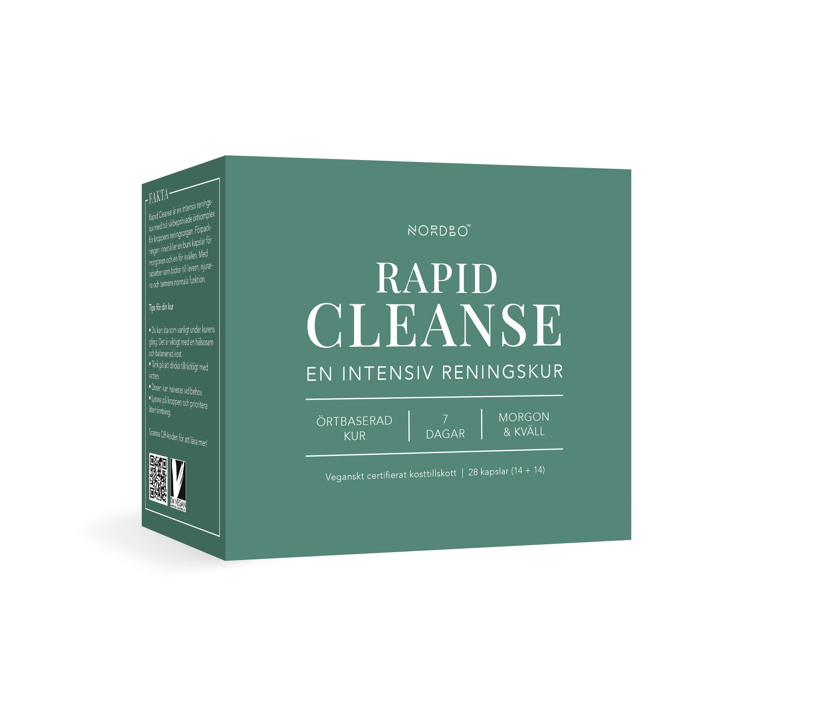 NORDBO - Rapid Cleanse Vegan 2 x 14 Capsules - Helse og personlig pleie