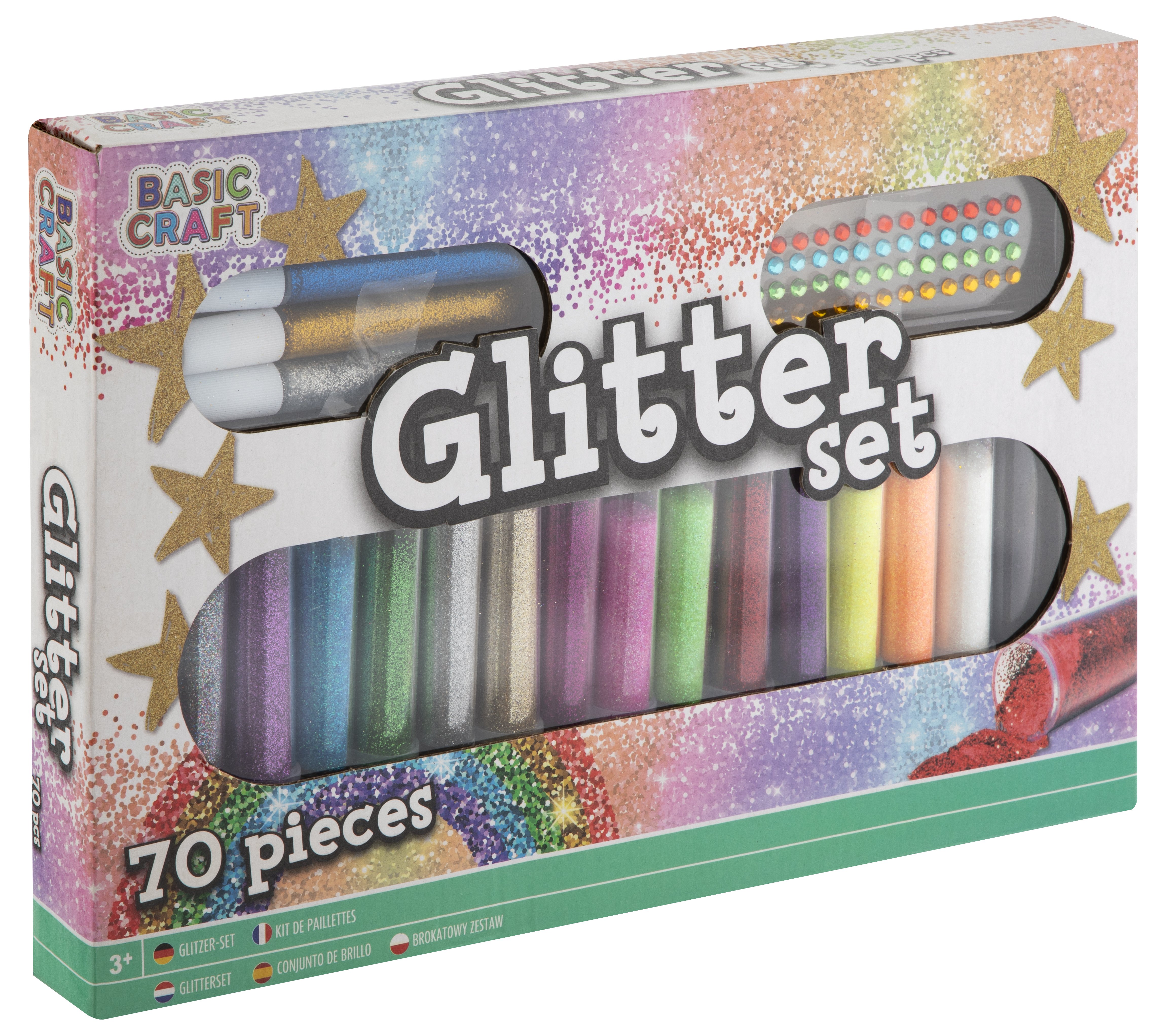 Basic Craft - Glitter Set (70 pcs) (100076) - Leker