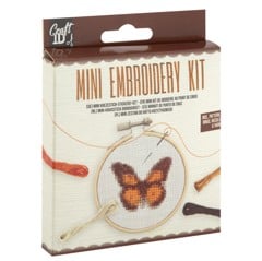 Craft ID - Mini broderikit - sommerfugl