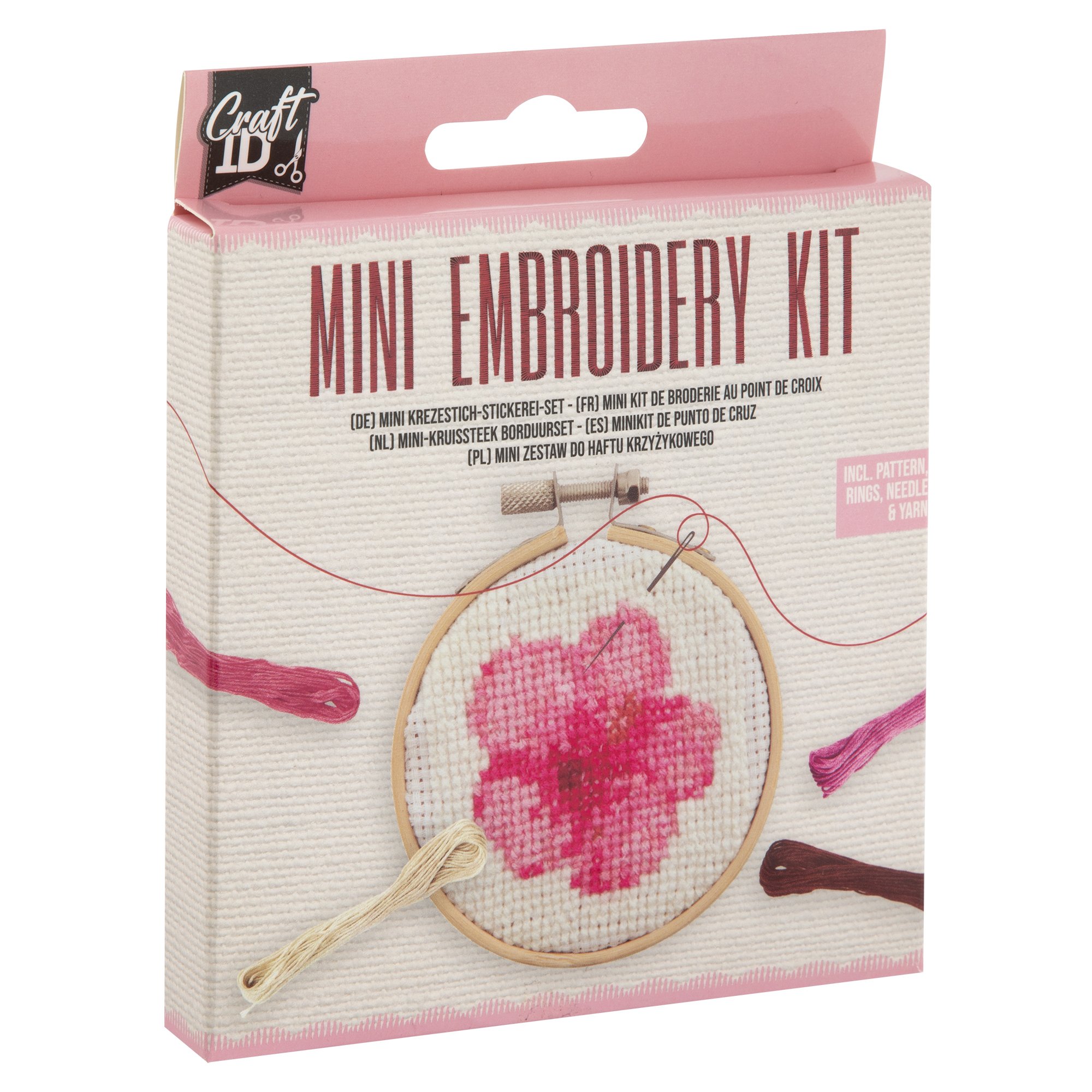 Craft ID - Mini embroidery kit - Flower (CR1711) - Leker