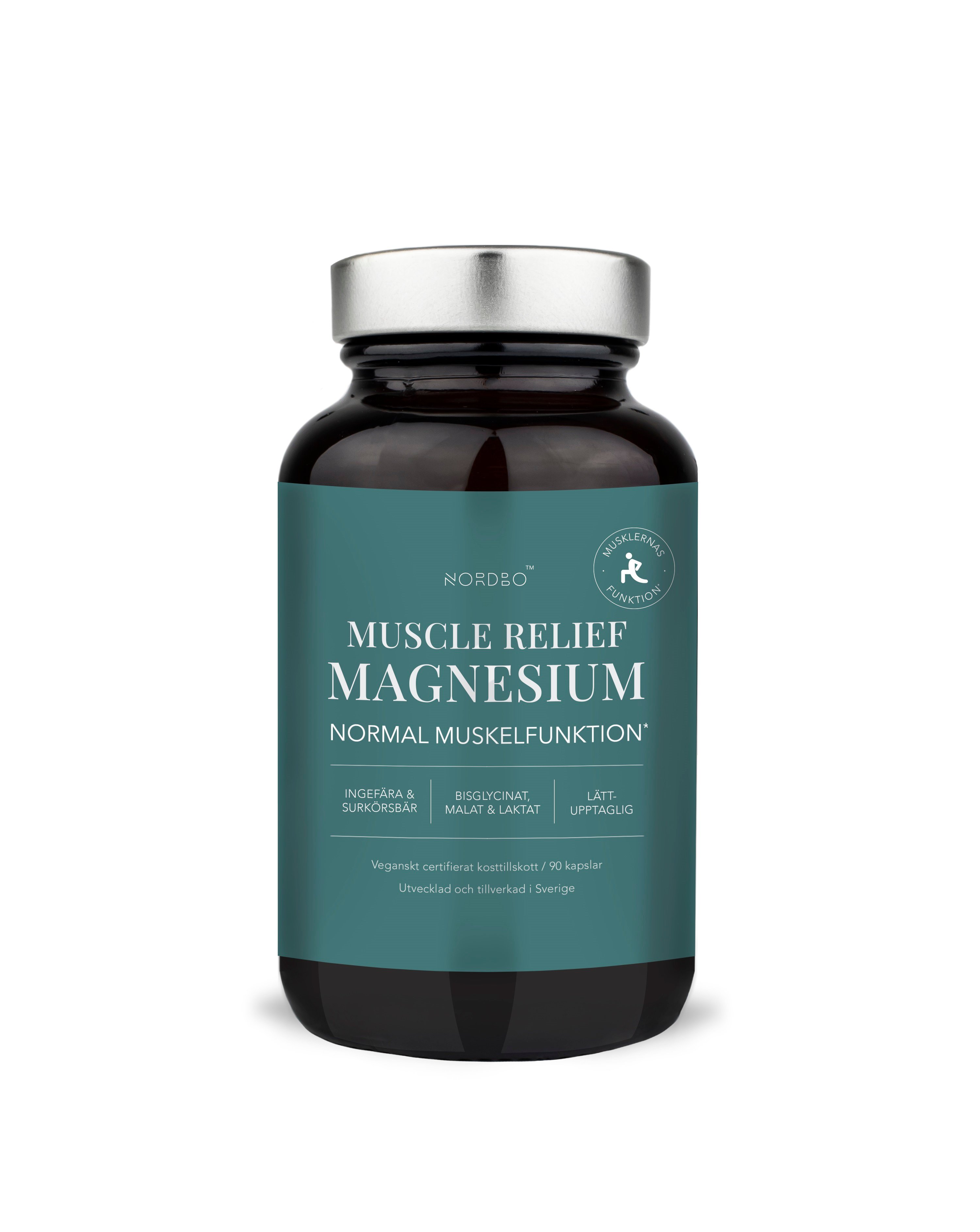 NORDBO – Muscle Relief Magnesium Vegansk 90 Kapsler
