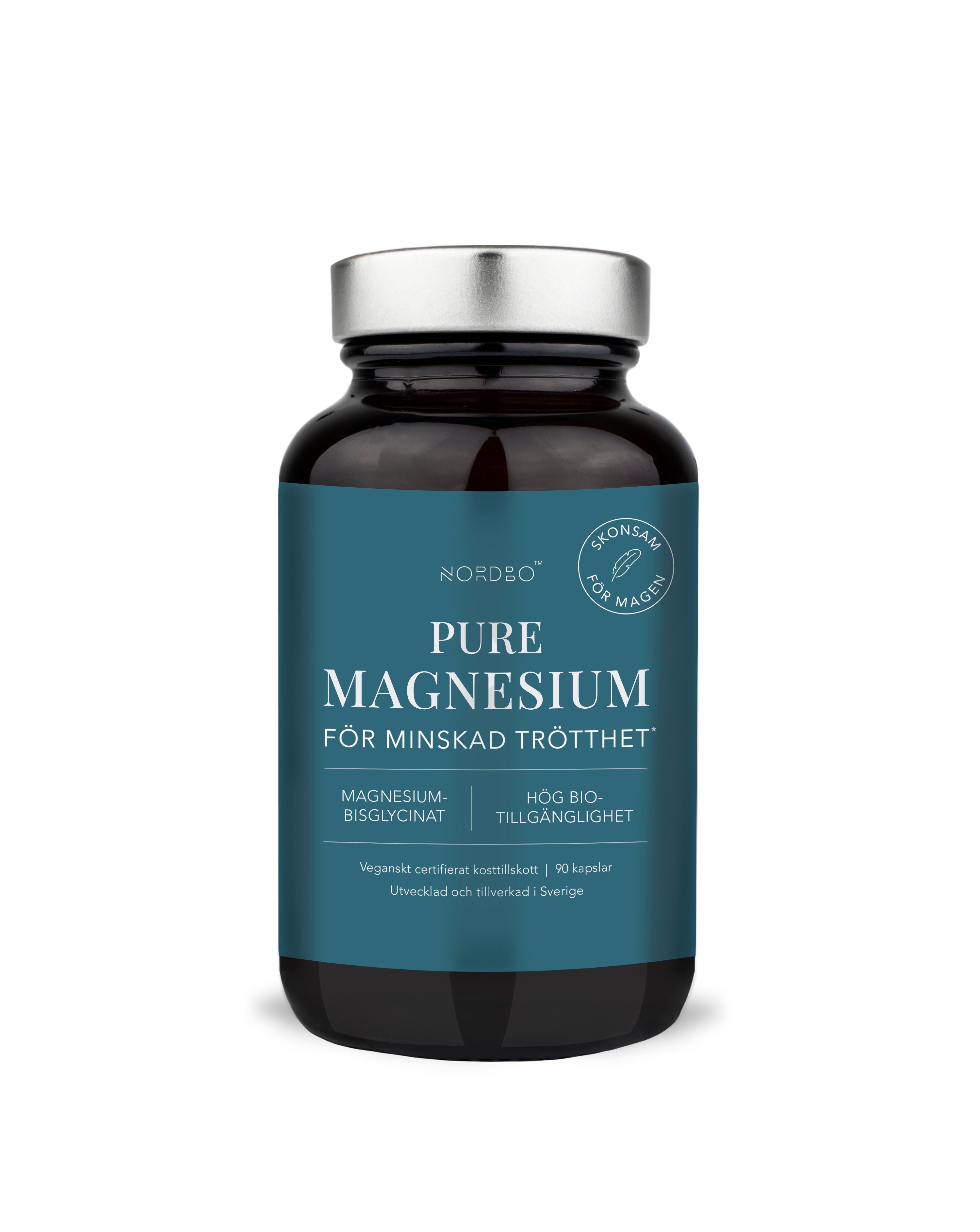 NORDBO - Pure Magnesium Vegan 90 Capsules - Helse og personlig pleie