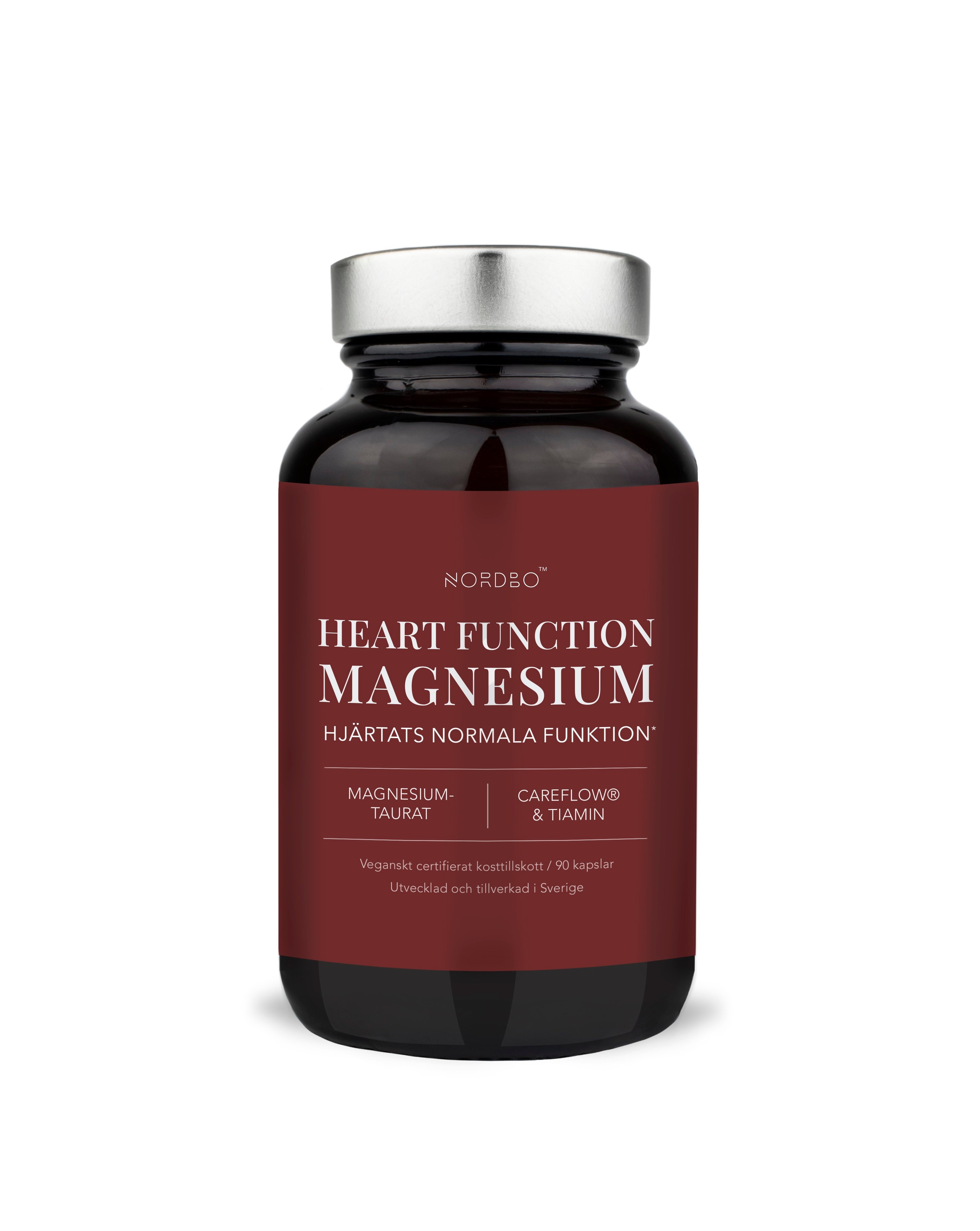 NORDBO – Heart Function Magnesium Vegansk 90 Kapsler