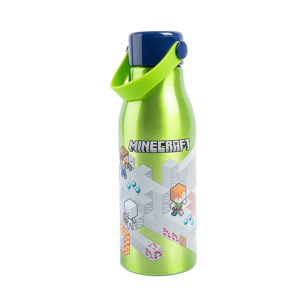 Stor - Water Bottle w/Flexi Handle 760 ml - Minecraft (088808715-40461) - Leker
