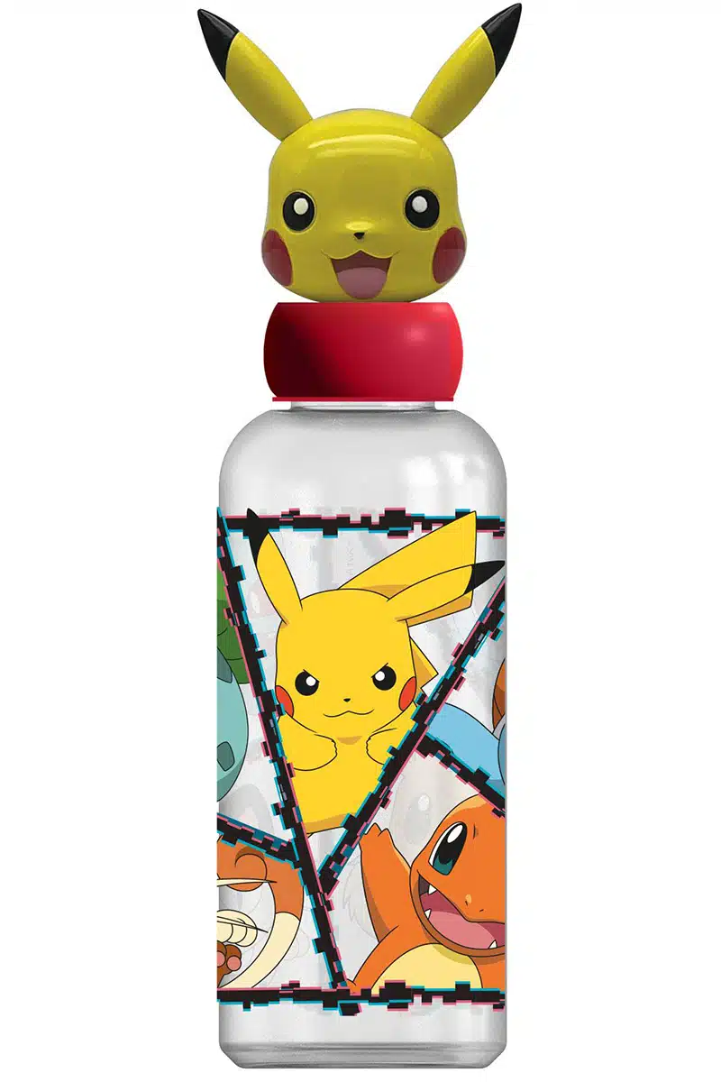 Stor - Water Bottle w/3D Figurine 560 ml - Pokémon (088808723-10127) - Leker