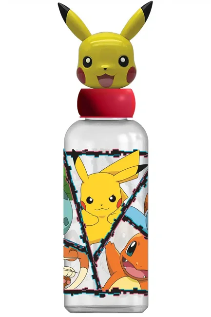 Stor - Water Bottle w/3D Figurine 560 ml - Pokémon (088808723-10127)