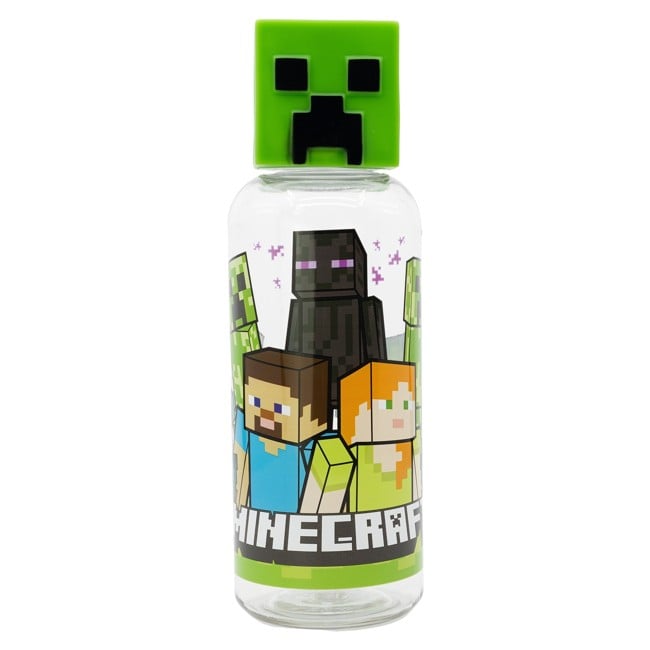 Stor - Water Bottle w/3D Figurine 560 ml - Minecraft (088808723-40413)