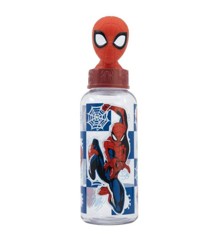 Stor - Water Bottle w/3D Figurine 560 ml - Spider-Man (088808723-74859)