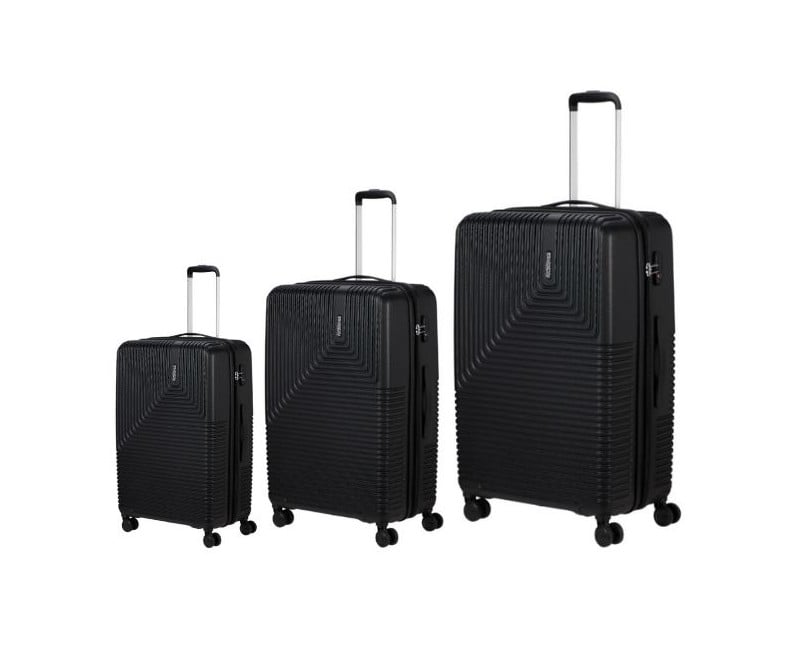 American Tourister (by Samsonite) - Niteline Suitcases -  3 pcs  - Midnight Black