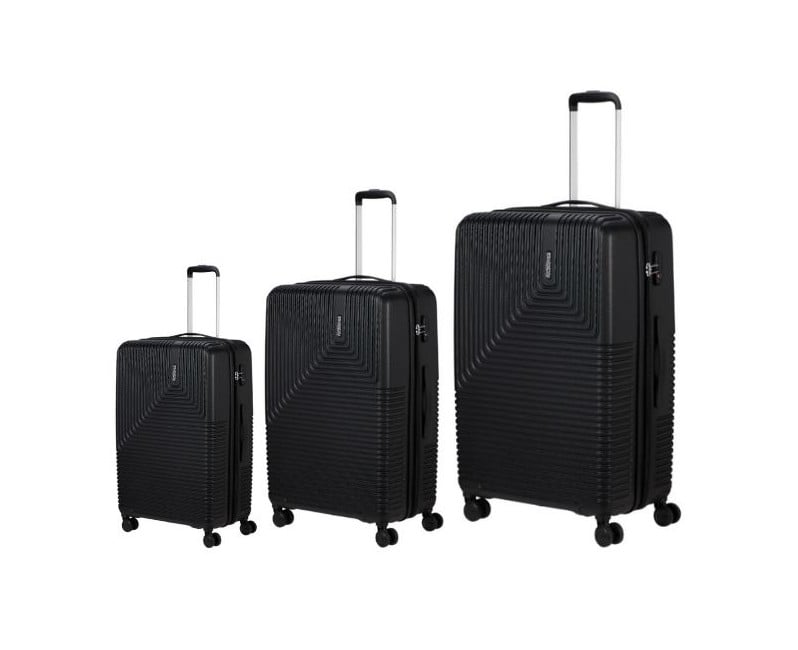 American Tourister - Niteline Suitcases -  3 pcs  - Midnight Black