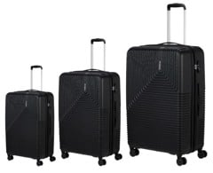 American Tourister - Niteline Suitcases -  3 pcs  - Midnight Black