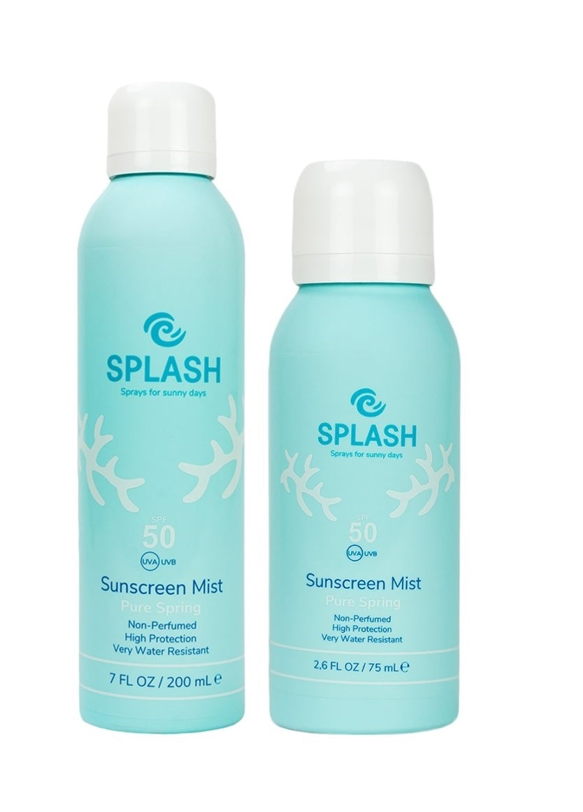SPLASH - Pure Spring Non-Perfumed Sunscreen Mist SPF 50+ 200 ml + SPLASH - Pure Spring Non-Perfumed Sunscreen Mist SPF 50+ 75 ml - Skjønnhet